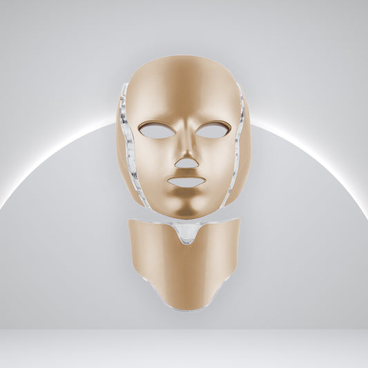 LED light therapy face + neck mask