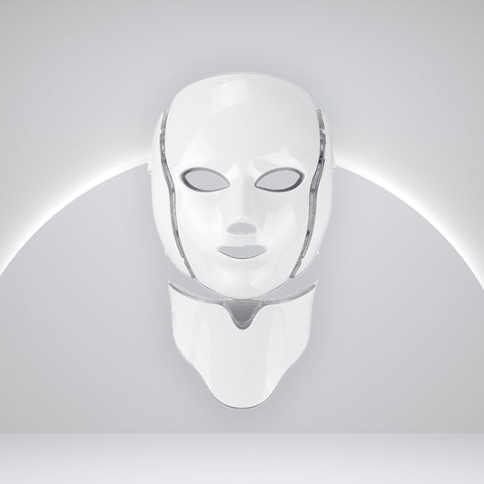 LED light therapy face + neck mask